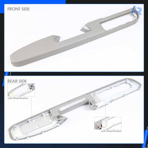 926-740 Front Left Driver Side Armrest Repair Fit for Chevrolet Chevy Silverado Suburban Tahoe Avalanche For GMC Sierra Yukon 2010-2014 with Door Release Handle Above Armrest GM# 84127280, Grey, 27In