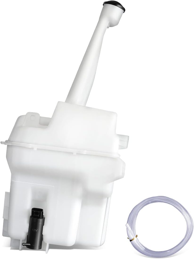 DNA Motoring OEM-WT-TO1288126 Factory Style Windshield Washer Fluid Reservoir w/Pump & Cap Compatible with 2003-2008 Matrix with Rear Wiper