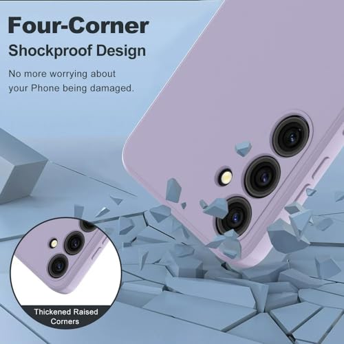 Image of Back Cover for Samsung Galaxy S23 Plus 5G | Full Camera Protection | Premium Liquid Silicon Case | Flexible Bumper Case for Samsung Galaxy S23 Plus 5G (Purple)