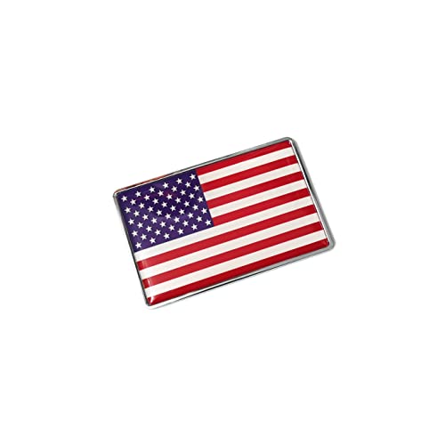 Image of PTDecals 1 PCS Metal 3D US United States Flag Emblem Sticker the Stars and the Stripes Decals for Vehicle Auto Car Front Fenders Bumper Side Window Trunk Boot Tailgate 77x50mm