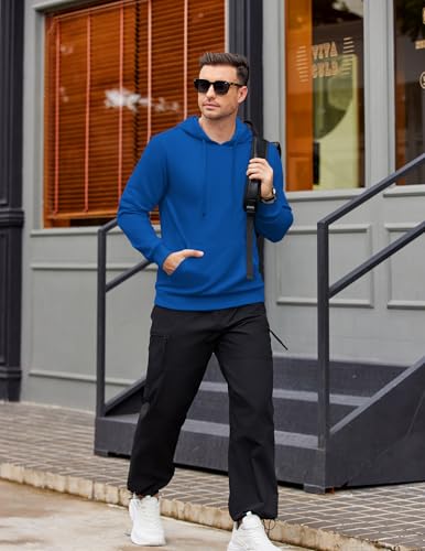 Image of COOFANDY Men's Hooded Pullover Casual Long Sleeve Drawstring Gym Hoodies Sweatshirts with Pocket