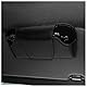GTLM Magnetischer Brillenhalter für Auto,Weiches Leder Sonnenbrillenhalter Auto,Universeller Sonnenblende Organizer für Autoinnenraum,Auto Zubehör Innenraum für LKW SUV Wohnmobil (Schwarz)