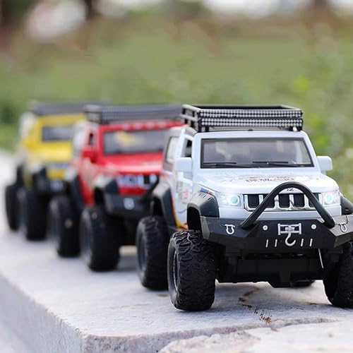 Image of Metal Pull Back Diecast Car 1:32 WARWOLF Jeep Pull Back Car Model with Sound Light Boys Gifts Toys for Kids【Pack of 1】