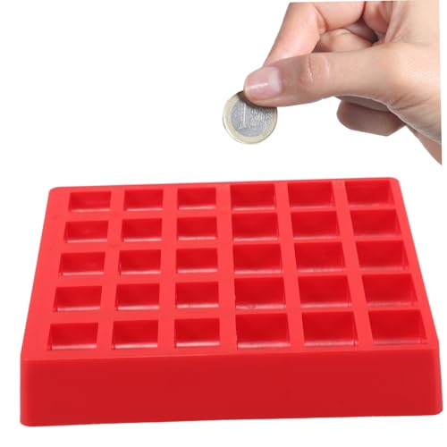 Caja Decorativa Plástica Roja para Monedas 2 Pzas miniatura 4