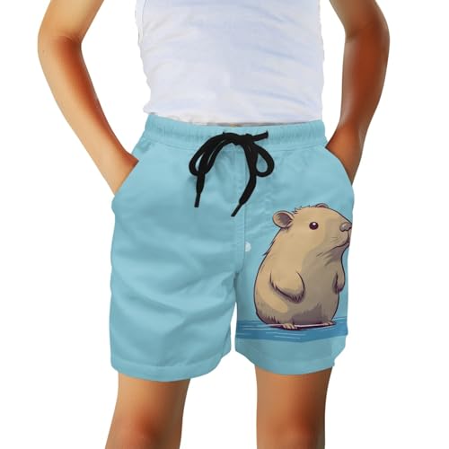 Kids Beach Shorts for Boys Children Athletic Pants with Pockets