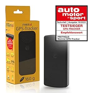 Prothelis MEINTAL – Rastreador GPS para coche con tarjeta SIM, antirrobo, solo 160 g, ligero, hasta 500 días de duración, transmisor GPS para coche, moto, caravana, rastreador de GPS con aplicación, f