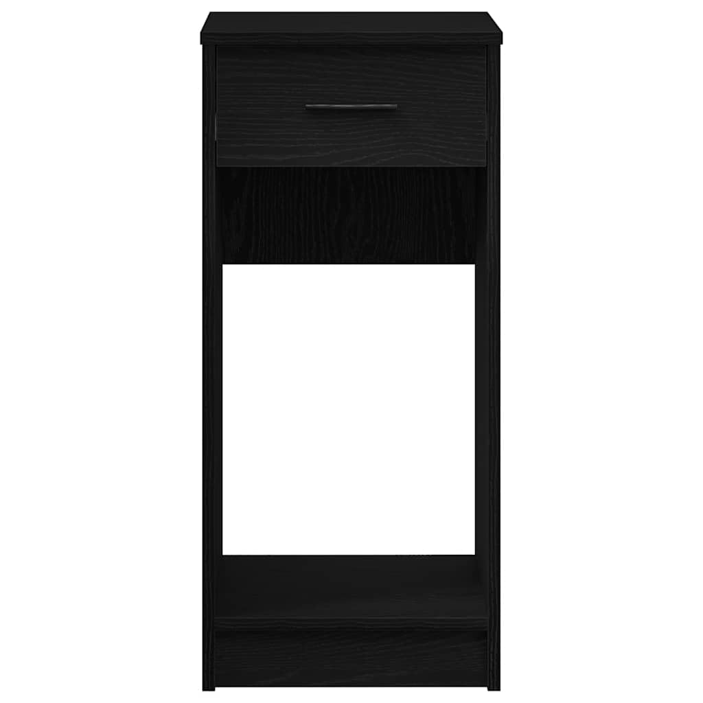 Support de tour d ordinateur avec tiroir noir 35x45x77 cm