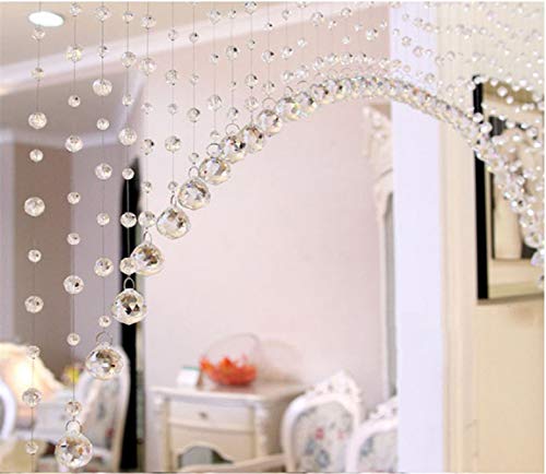 Image of K9L 20 String, 100% Glass Drops, Acrylic Bead, String Hanging Crystal Curtain 20 String Suitable to 3 to 4 Feet Width