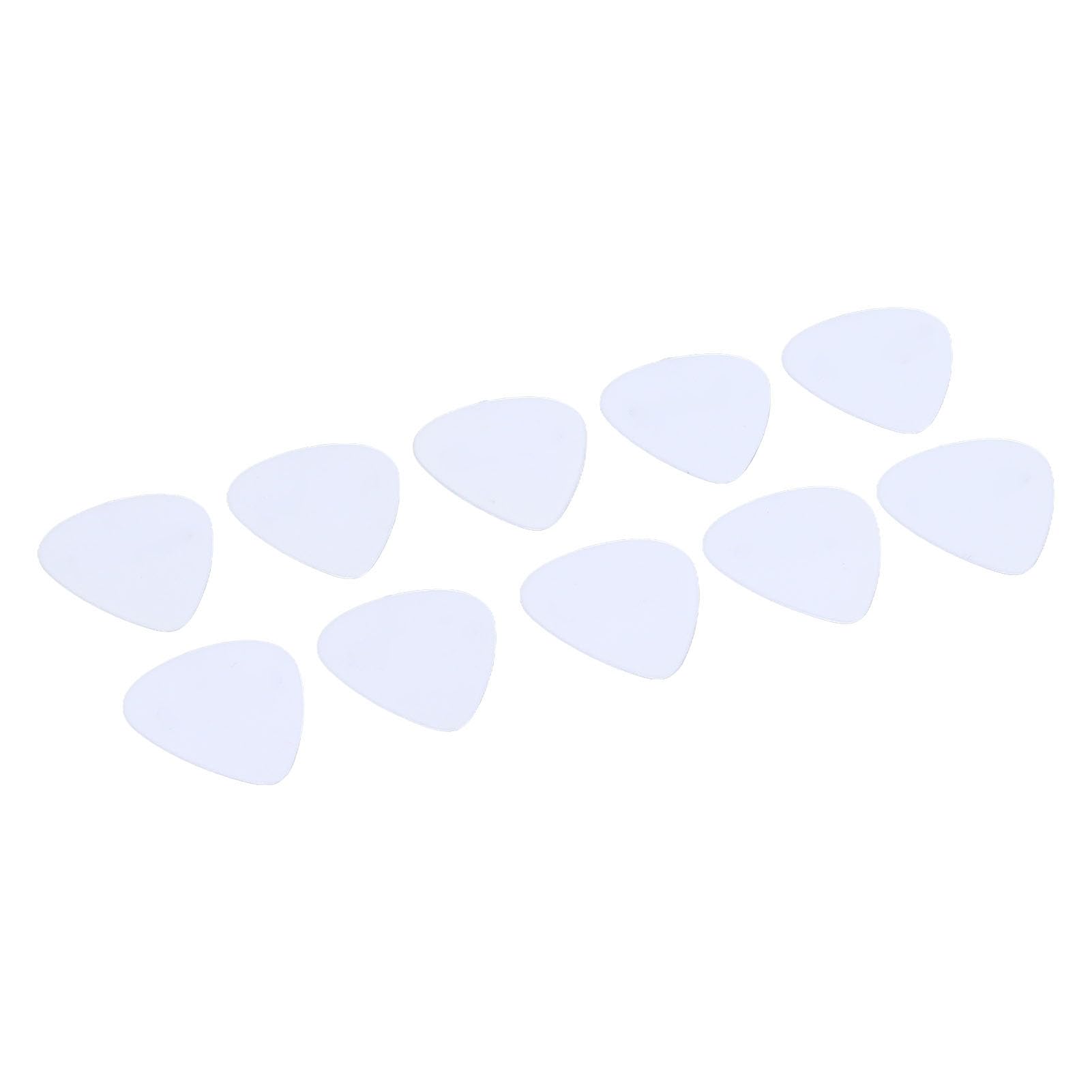 Guitar Picks 10 Pack, White Celluloid Plectrum Set including Comfortable Grip - Image 3
