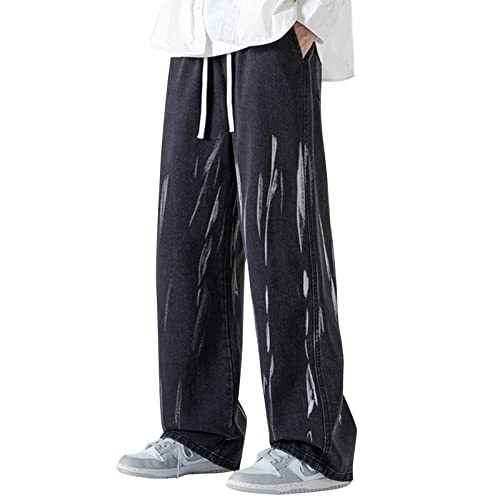 Jean jambe large homme fini les pantalons serrés avec cette coupe droite cordon