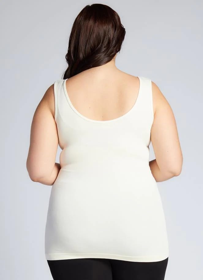 Image of SHAPERX Women's Regular Fit Sleeveless Cotton Camisole Slip Spaghetti Pack of 1 Plus Size
