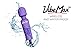 Rechargeable Personal Massager - Powerful Multi Speed Vibration - Whisper Quiet - Waterproof - for Muscle Tension Relief in Neck, Back, Shoulders, Legs and Feet - Purple