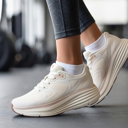 Image of ALEADER Womens Walking Shoes for 12-Hour Work Comfort, Anti-Fatigue Max Cushion Shoes for Standing All Day - Wide Fit for Nurses, Retail