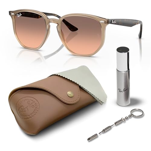 Image of Ray-Ban RB4306 Square-Round Shaped Sunglasses for Men & Women with Official RAYBAN Eyewear Kit