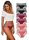 Hialegion Damen Unterhosen Slip Spitzen UnterwäSche Frauen Hohe Taille Elastisch Weich GroßE GrößE Seamless 6 Mehrpack 2XL
