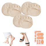 Solesoothe - Foot Pad, Sole Soothe Foot Pads Levoria, Solesoothe Forefoot Cushion Pads, Solesoothe Pads with Toe Holes, Ball of Foot Pads for High Heels (3pcs Skin Color)