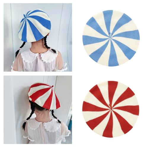 Beret Hats, Knitted ChildrenBeret Cabbie Hat Children Painter Hat Berets Baker Boy Hats for Strolling Knit Children2