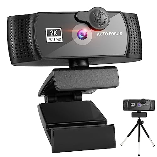 ウェブカメラ ウェブカメラ 4K 2K 1080P フル HD Web カメラマイク付き USB プラグ Web カメラ PC コンピュータラップトップビデオミニカメラ 4K WEB会議/ビデオ通話/テレワーク(2k)