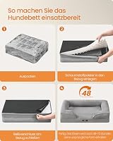 Feandrea Orthopädisches Hundebett, Hundekissen, 76 x 51 x 16 cm – Ansicht 7