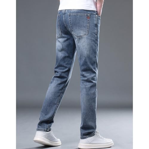 Men's Slim Fit Jeans Classic Stretch Lightweight Outdoor Jogger Pants Streetwear3