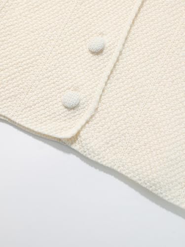 Image of 2026 Premium Girls Cable Knit Zip Up Cardigan with Hood, Letter Patched Long Sleeve Sweatshirt