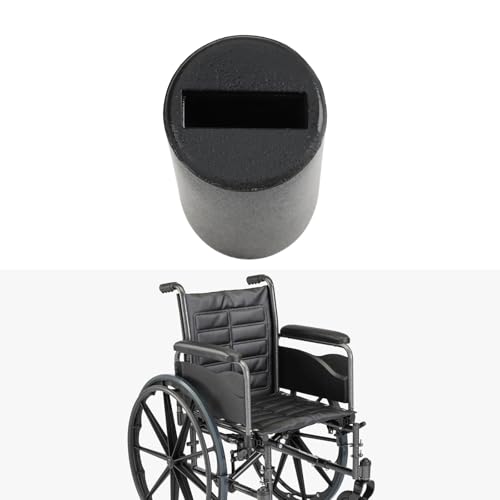 AS Axis Spindleon 4 Stück Gummihebelspitzen für Rollstuhlbremsen Passend für 5/8\-Flachschlitzgriffe Kompatibel mit Invacare-Rollstuhlbremsen
