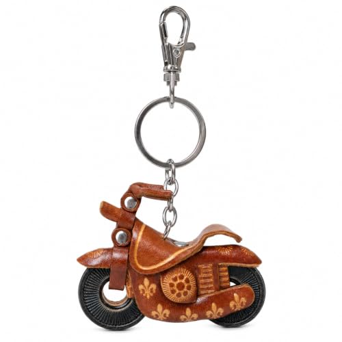 Handmade Leather Motorcycle Keychain