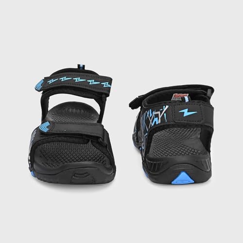 Image of Centrino Men's Phylon Sandals |Adjustable Velcro Strap Athletic Sandals |Geometric Wave Pattern Open Toe|Durable Rubber Sole Outdoor Water Sandals for Summer Beach Hiking Walking & Casual Wear (9352)