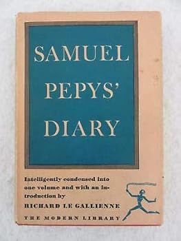Hardcover SAMUEL PEPYS' DIARY Richard Le Gallienne Modern Library Book