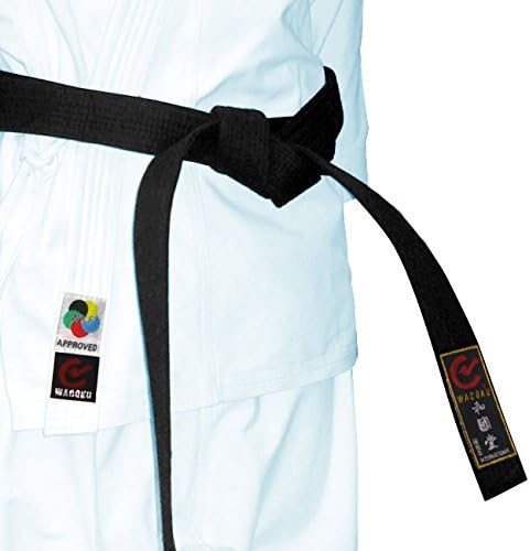 Playwell WKF Karate Competition Approved Snap Effect White Uniform - (10oz)
