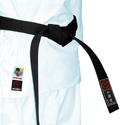 Playwell WKF Karate Competition Approved Snap Effect White Uniform - (10oz)