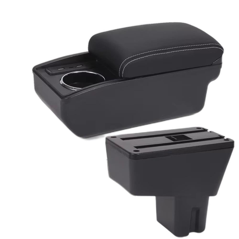 Fsozdbbpl B3 Black White 6Usb For Citroen C3 C4 2025 Car Armrest Box Center Console Storage Box Interior Parts