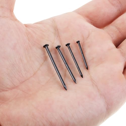 image for Mr. Pen- Nail Assortment Kit, 1200 Pcs, 4 Sizes, Black, Small Nails fo