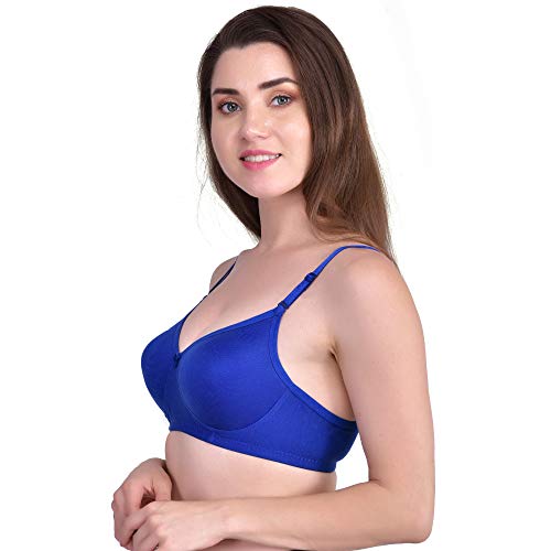 Image of Women's Cotton Lightly Padded Non-Wired Regular Bra (Pack of 3)