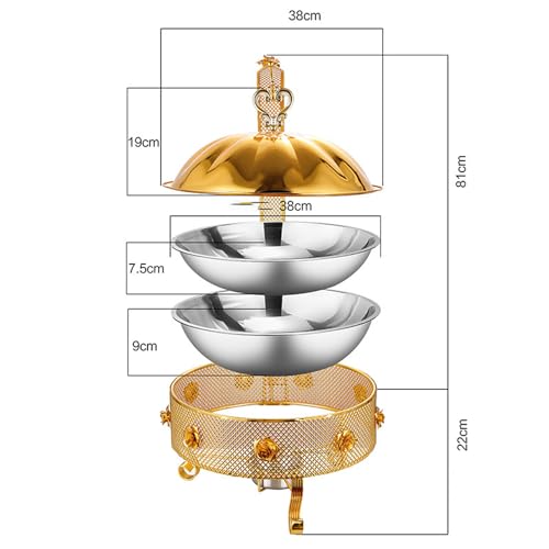 Chauffe-plats et réchaud de buffet électrique en acier inoxydable - 8