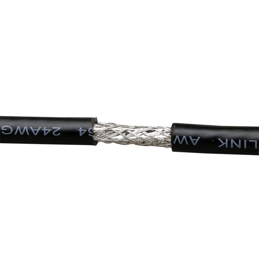 Serielles Verlängerungskabel, 24 AWG, DB9-Buchse, RS232, 9-polig, 9-polig, vergoldeter Stecker mit blankem Draht-Endkabel