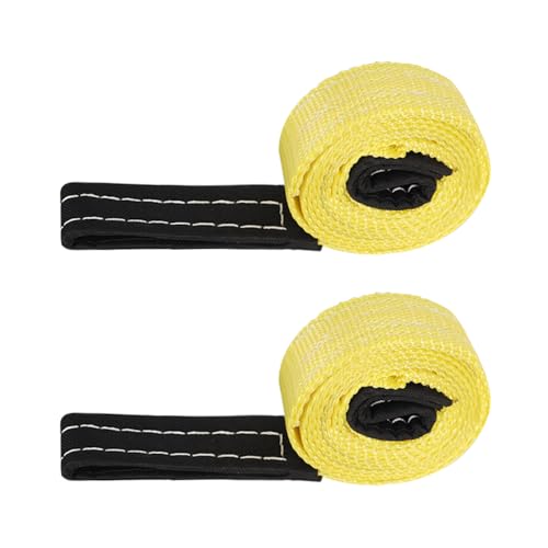 XSTRAP STANDARD 2PK 1''x 8FT Lift Sling Web Strap/Wear Guard End, Heavy Duty Flat Eye Lifting Sling with 2 Reinforced Loops for Tree Saver Lifting Furniture Appliances Machine - Thumbnail 3