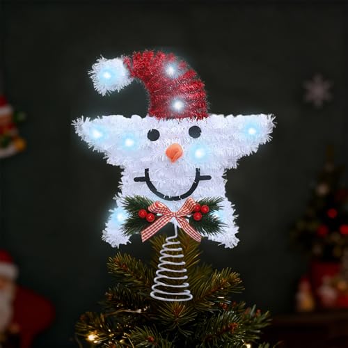 Weihnachtsbaumspitze Stern Christbaumspitze Stern Schneemann...