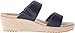 Crocs Women's A Leigh 2 Strap Mini W Wedge Sandal, Nautical Navy/Chai, 9 M US