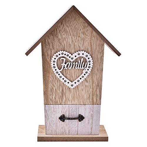 ARCHIES Jewellery Box/Organiser Storage Case for Women, Girls, for Jewellery, Keys, Collection, Jewel Stones, Small Knick-Knack Items (26.5 X 18 X 12 Cm, Family, Wooden)