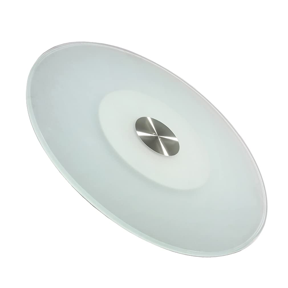 Plateau de service en verre trempé 12mm avec roulement silencieux