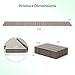 Goplus 8 FT Garden Pathway, Outdoor Roll Out Straight Walkway Patio Path, Non-Slip Weather Resistant Walkway with HDPE Frame, Metal Wire Connection, for Backyard, Beach, Wedding Party Pathways