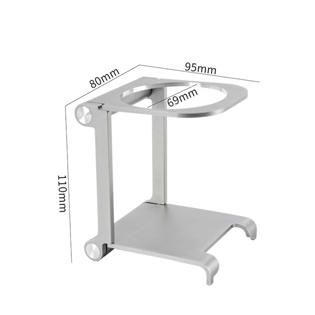 Porta goccia da caffè pieghevole in lega di alluminio, supporto per espresso, portatile, da viaggio, all'aperto, con attrezzi, supporto per macchina da caffè, 8 x 9,5 x 11 cm