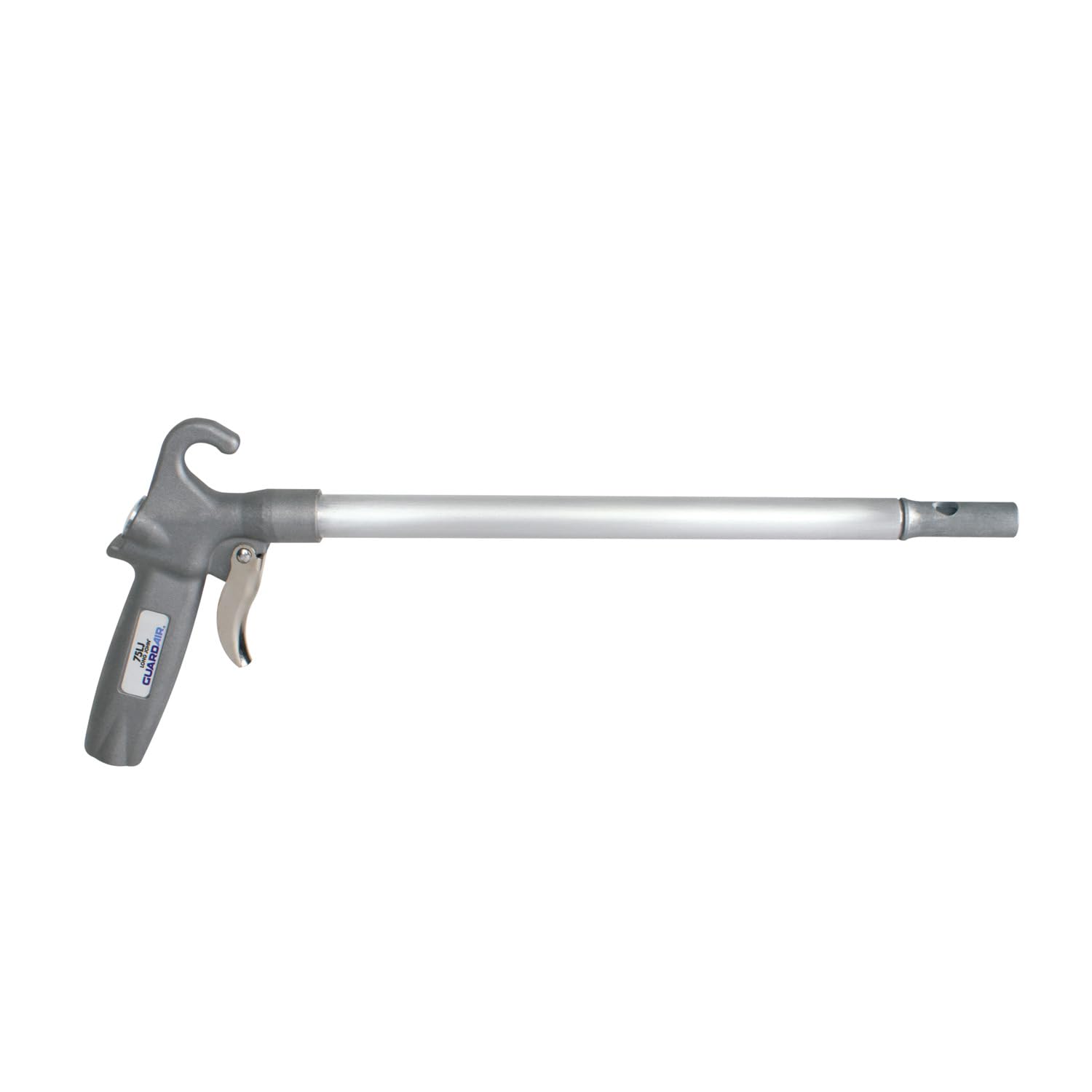 Guardair Long John Safety Air Gun with 12-Inch Aluminum Extension, High Performance OSHA Compliant Alloy Nozzle, Gray/Silver (75LJ012AA)