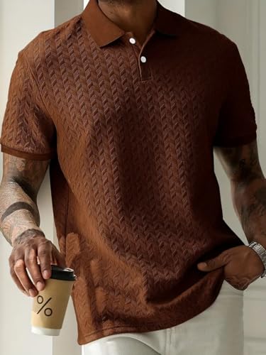 Image of Trillion Jaqquard Men's Polo T Shirt for Men (Polyester Blend | Regular Fit)