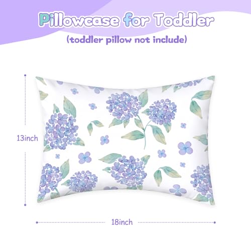 Image of UOMNY Toddler Pillowcases, 13X18 12x16 14x19 Flower Baby Pillow Case 2 Pack Small Pillow Covers for Travel Pillow