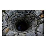 Generisch 3D Optische Täuschung Teppich - Bodenloses Loch rutschfest Saugfähig, Abgrund Illusion Fußmatte, Ideal Für Zuhause Eingang Badezimmer Küche Eingangsbereich Flur Innenbereich