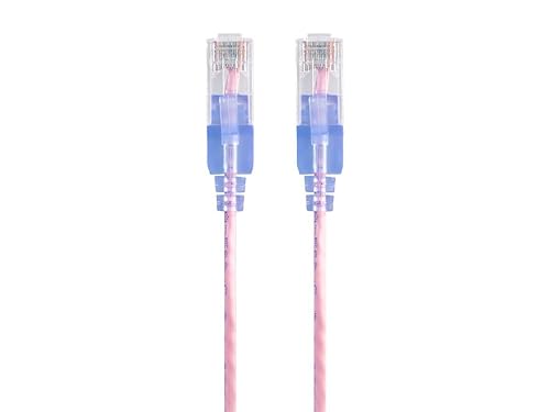Vista 97 de Monoprice SlimRun Cat6A - Cable de conexión de red Ethernet, Blanco