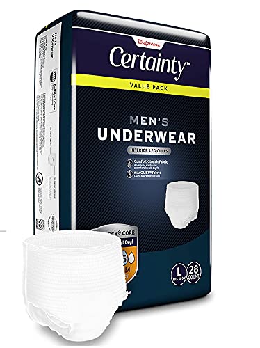 Walgreens Certainty Men's Underwear Maximum Absorbency, Large (L) 28 Ea #TOP1