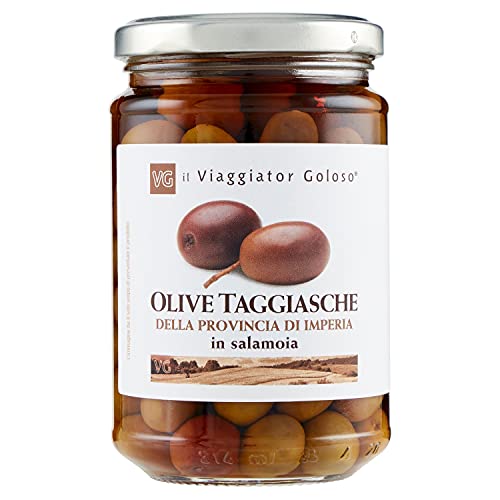 Il Viaggiator Goloso Olive Taggiasche della Provincia di Imperia in Salamoia, 180g